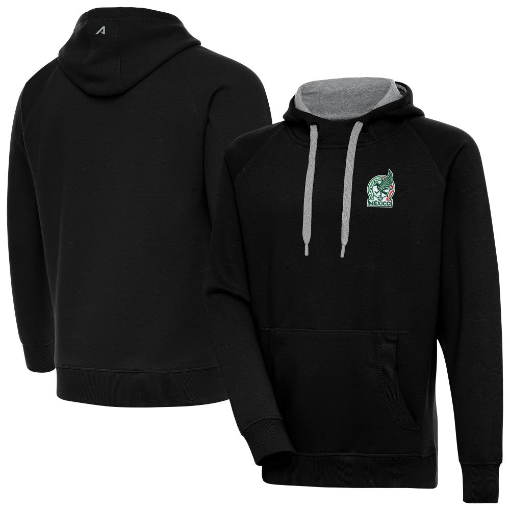 Mexico National Team Antigua Takeover Pullover Hoodie for sale - Black