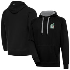 Mexico National Team Antigua Takeover Pullover Hoodie - Black discount