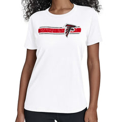 Atlanta Falcons Starter Women's Team Stripe T-Shirt - White outlet