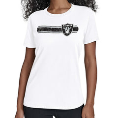 Las Vegas Raiders Starter Women's Team Stripe T-Shirt - White cheap