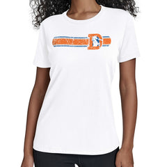 Denver Broncos Starter Women's Throwback Team Stripe T-Shirt - White discount
