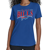 Buffalo Bills Starter Women's Arch Stripe T-Shirt - Royal cheap