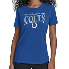 Indianapolis Colts Starter Women's Arch Stripe T-Shirt - Royal outlet
