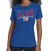 New York Giants Starter Women's Arch Stripe T-Shirt - Royal discount