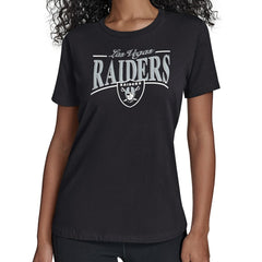 Las Vegas Raiders Starter Women's Arch Stripe T-Shirt - Black sale