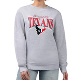 Houston Texans Starter Women's Arch Stripe Fleece Pullover Sweatshirt - Gray discount