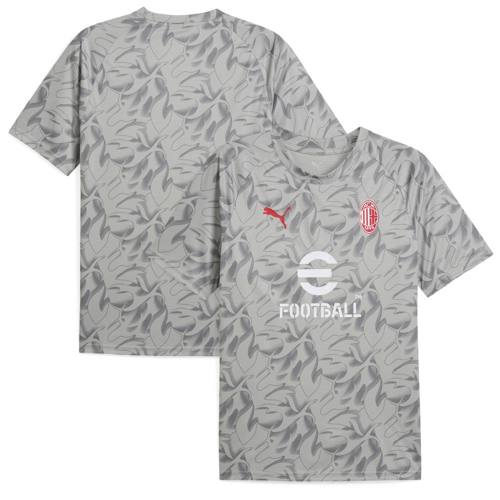 AC Milan 2025/26 Pre-Match Training Jersey - Gray on sale