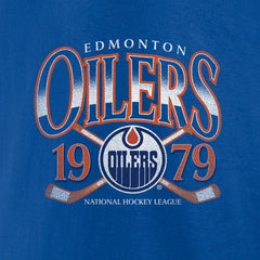 Edmonton Oilers Retro Cross Sticks T-Shirt - Royal T-shirts