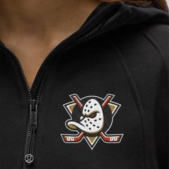 Anaheim Ducks lululemon Women's Scuba Oversized Half-Zip Hoodie - Black Hoodies