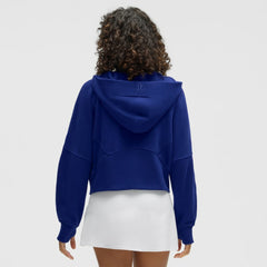 Toronto Maple Leafs lululemon Women's Scuba Oversized Half-Zip Hoodie - Larkspur Hoodies