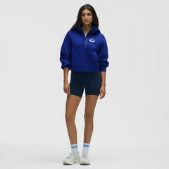 Vancouver Canucks lululemon Women's Scuba Oversized Half-Zip Hoodie - Larkspur Hoodies