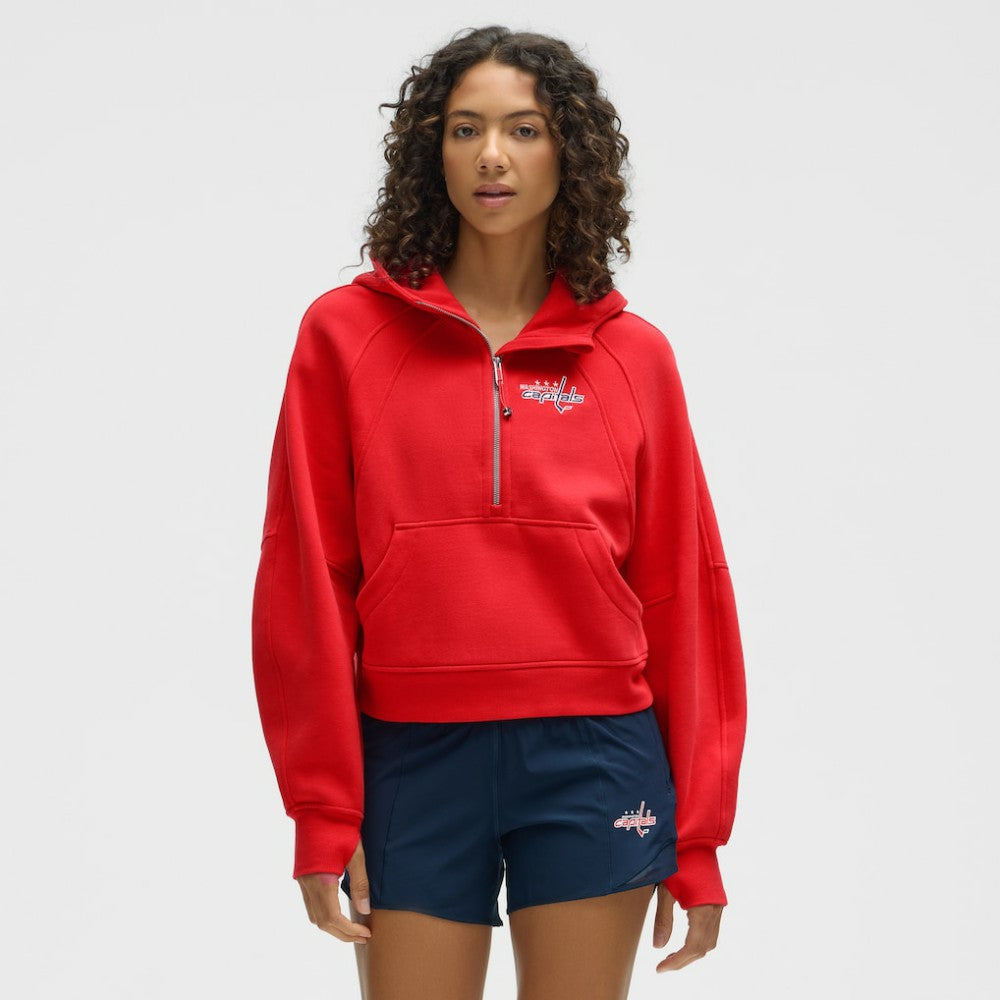 Washington Capitals lululemon Women's Scuba Oversized Half-Zip Hoodie - True Red Hoodies