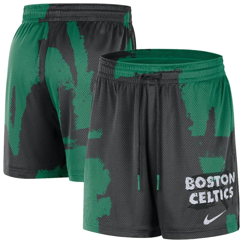 Boston Celtics Courtside Club Dri-FIT Practice Shorts - Black/Kelly Green outlet