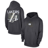 Los Angeles Lakers Jordan Brand Statement Jumpman Flight Premiere Hoodie - Anthracite online