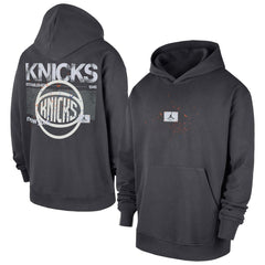 New York Knicks Jordan Brand Statement Jumpman Flight Premiere Hoodie - Anthracite sale