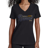 Baltimore Ravens Starter Women's Groovy Script V-Neck T-Shirt - Black online