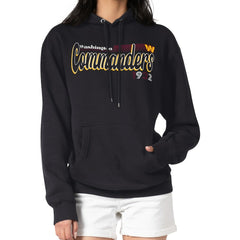 Washington Commanders Starter Women's Groovy Script Pullover Hoodie - Black outlet