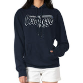 Dallas Cowboys Starter Women's Groovy Script Pullover Hoodie - Navy on sale