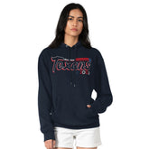 Houston Texans Starter Women's Groovy Script Pullover Hoodie - Navy cheap
