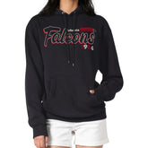 Atlanta Falcons Starter Women's Groovy Script Pullover Hoodie - Black for sale