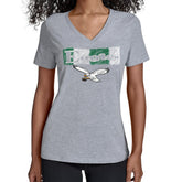 Philadelphia Eagles Starter Women's Color Shading V-Neck T-Shirt - Gray on sale