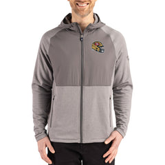 San Francisco 49ers Cutter & Buck Peshastin Eco Fleece Recycled Raglan Full-Zip Tri-Blend Hybrid Jacket - Heather Gray on sale