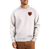 Chicago Bears Cutter & Buck Throwback Roam Recycled Raglan Pullover Sweatshirt - Gray discount