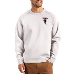 Atlanta Falcons Cutter & Buck Throwback Roam Recycled Raglan Pullover Sweatshirt - Gray on sale