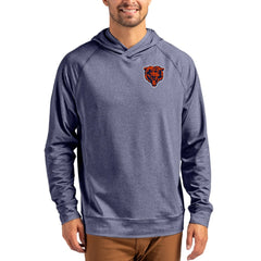 Chicago Bears Cutter & Buck Adapt Knit Recycled Raglan Pullover Hoodie - Heather Navy outlet