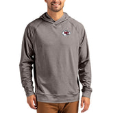 Kansas City Chiefs Cutter & Buck Adapt Knit Recycled Raglan Pullover Hoodie - Heather Gray discount