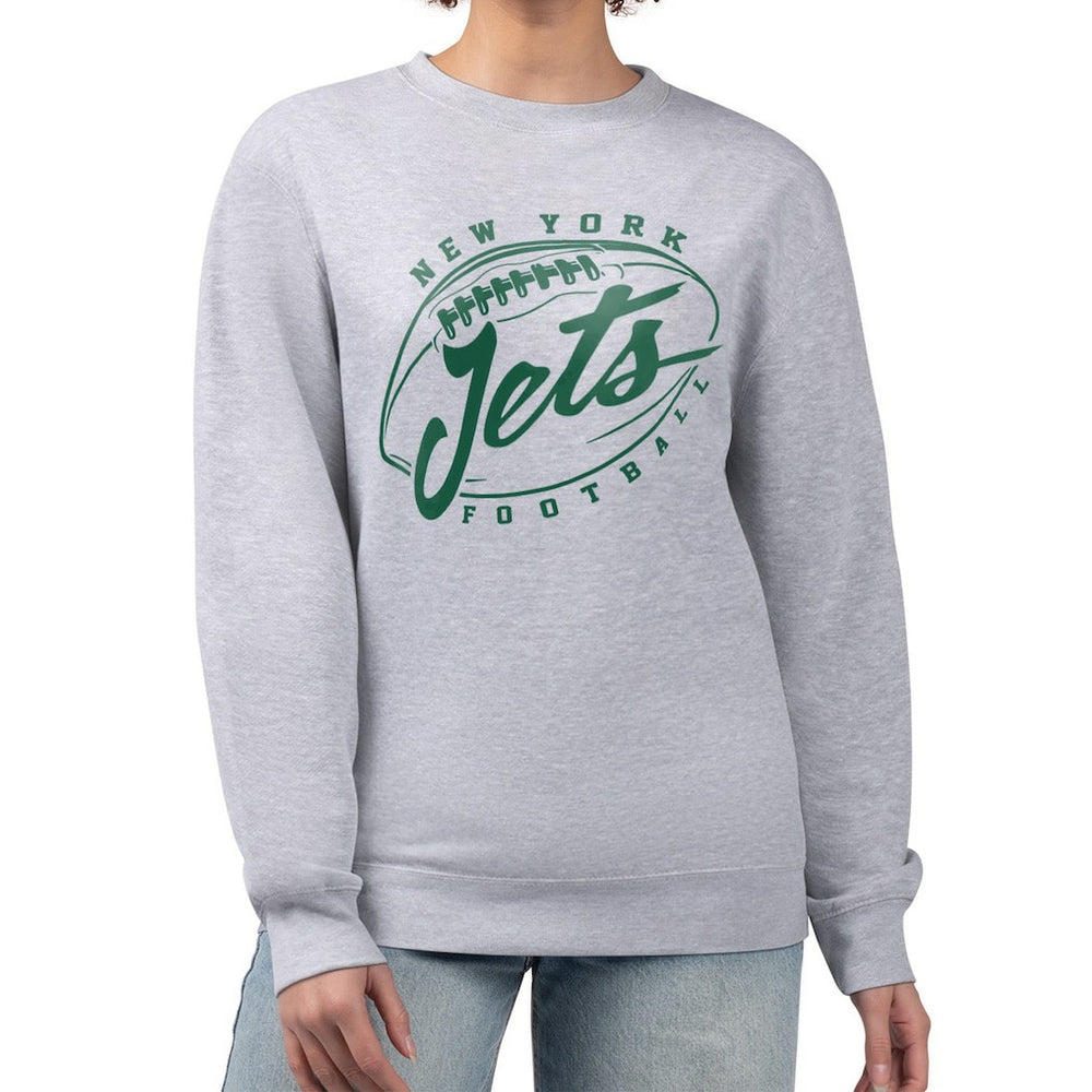 New York Jets G-III 4Her by Carl Banks Women's Football Fleece Pullover Sweatshirt - Gray online
