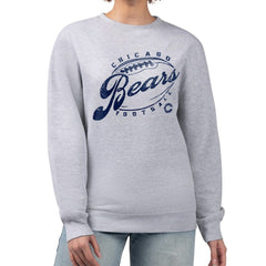 Chicago Bears G-III 4Her by Carl Banks Women's Distressed Graphics Fleece Pullover Sweatshirt - Gray outlet
