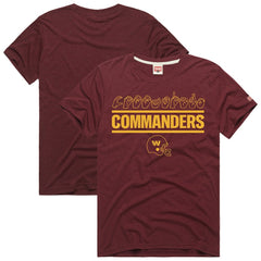 Washington Commanders Homage Unisex NFL ASL Collection by Love Sign Tri-Blend T-Shirt - Burgundy for sale