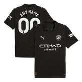 Manchester City 2025/26 Away Replica Custom Jersey - Black outlet
