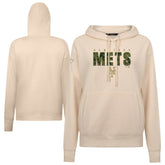 New York Mets Levelwear Women's Adorn Protect W Pullover Hoodie Khaki