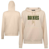 Colorado Rockies Levelwear Women's Adorn Protect W Pullover Hoodie Khaki