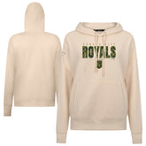 Kansas City Royals Levelwear Women's Adorn Protect W Pullover Hoodie Khaki