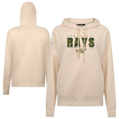 Tampa Bay Rays Levelwear Women's Adorn Protect W Pullover Hoodie Khaki