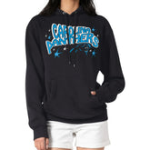 Carolina Panthers Starter Women's Fireworks Fleece Pullover Hoodie - Black online
