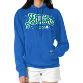 Seattle Seahawks Starter Women's Fireworks Fleece Pullover Hoodie - Royal online