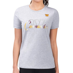 Washington Commanders G-III 4Her by Carl Banks Women's Super-Slim Fit Lightweight Shadow Logo T-Shirt - Gray outlet