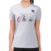New York Giants G-III 4Her by Carl Banks Women's Super-Slim Fit Lightweight Shadow Logo T-Shirt - Gray discount
