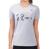 Baltimore Ravens G-III 4Her by Carl Banks Women's Super-Slim Fit Lightweight Shadow Logo T-Shirt - Gray outlet