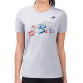 Buffalo Bills G-III 4Her by Carl Banks Women's Super-Slim Fit Lightweight Shadow Logo T-Shirt - Gray online