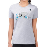 Carolina Panthers G-III 4Her by Carl Banks Women's Super-Slim Fit Lightweight Shadow Logo T-Shirt - Gray on sale