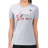 Houston Texans G-III 4Her by Carl Banks Women's Super-Slim Fit Lightweight Shadow Logo T-Shirt - Gray online