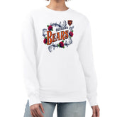 Chicago Bears G-III 4Her by Carl Banks Women's Roses Fleece Tri-Blend Pullover Sweatshirt - White discount