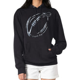 Buffalo Bills G-III 4Her by Carl Banks Women's Metallic Print Football Sketch Fleece Pullover Hoodie - Black discount