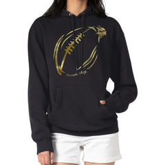Minnesota Vikings G-III 4Her by Carl Banks Women's Metallic Print Football Sketch Fleece Pullover Hoodie - Black discount