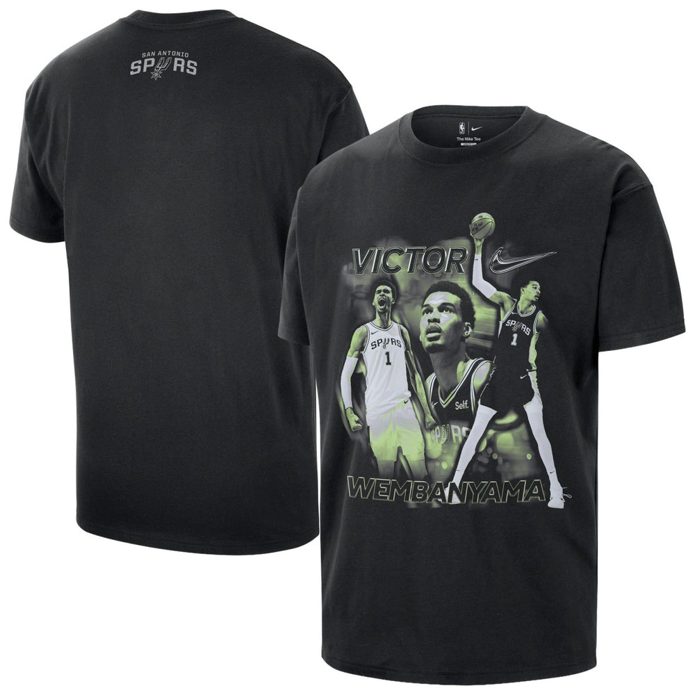 Victor Wembanyama San Antonio Spurs Unisex Athlete T-Shirt - Black sale